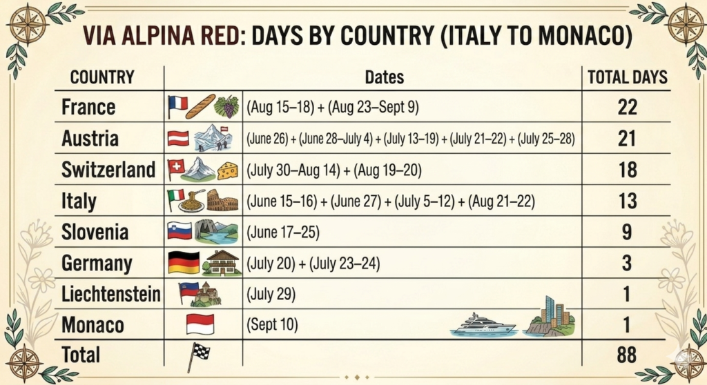 Via Alpina Red Best Made Plans